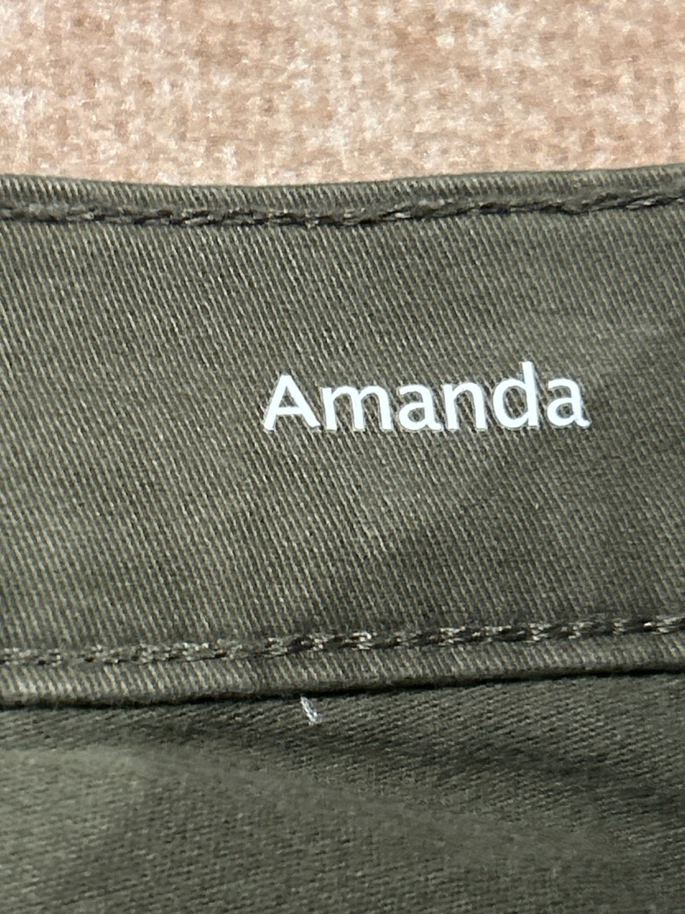 Gloria Vanderbilt Jeans Women’s Size 16 Olive Green Plus Size Amanda - Picture 4 of 6